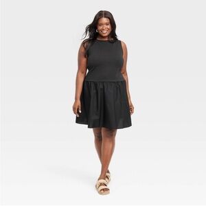 NWT A New Day Plus Size Black Sleeveless Dress